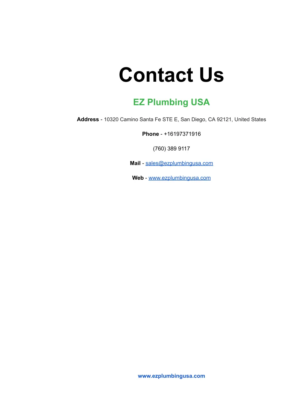 contact us