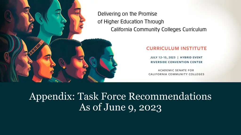 appendix task force recommendations as of june