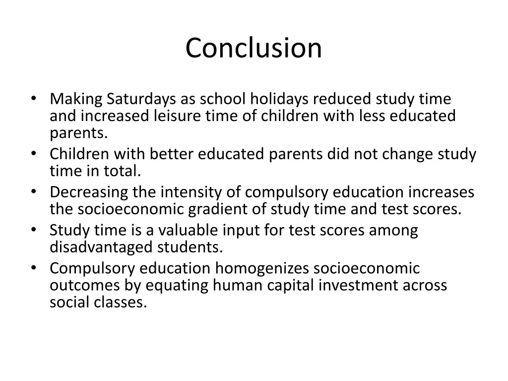 conclusion
