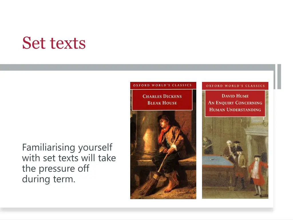 set texts