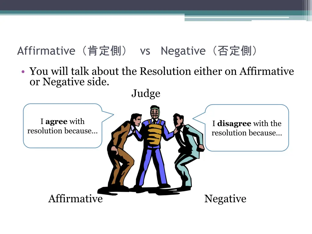 affirmative vs negative