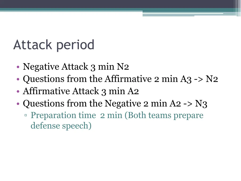 attack period
