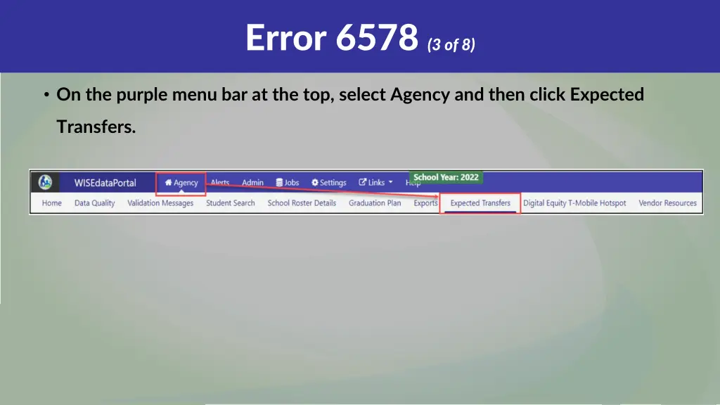 error 6578 3 of 8