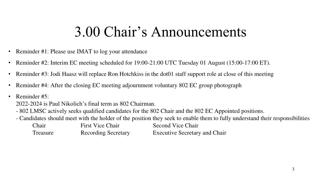 3 00 chair s announcements 1