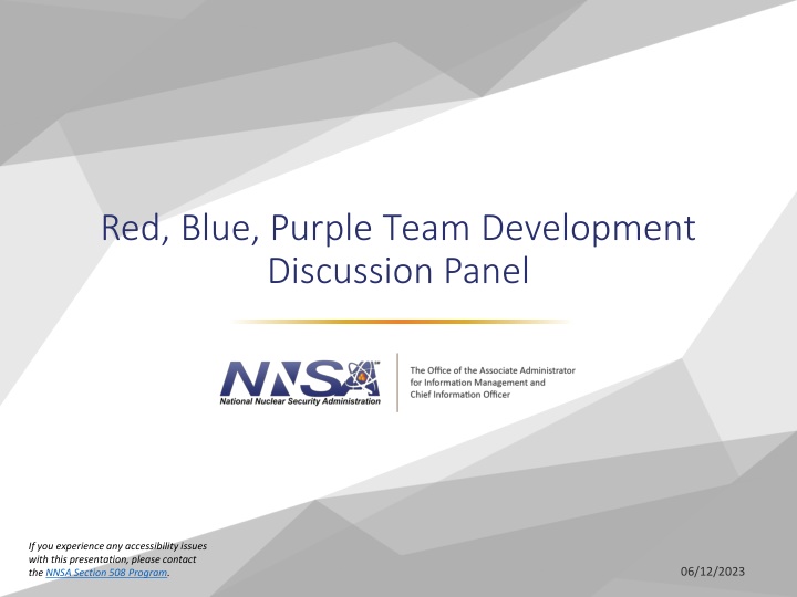 red blue purple team development discussion panel