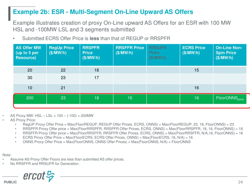example 2b esr multi segment on line upward