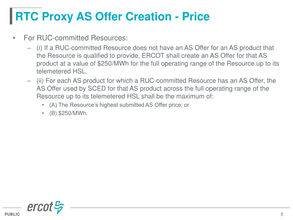 rtc proxy as offer creation price 1