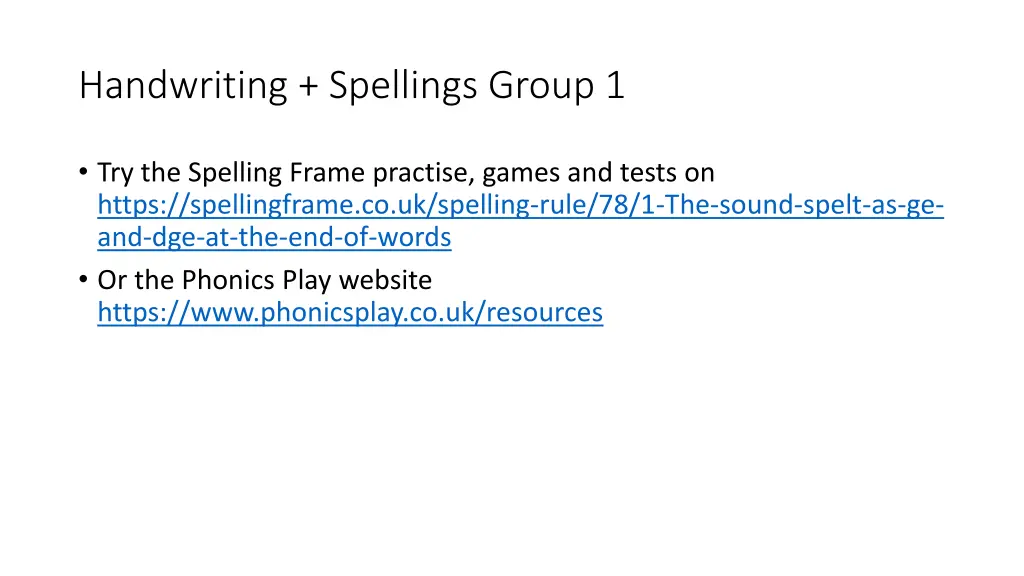 handwriting spellings group 1 1