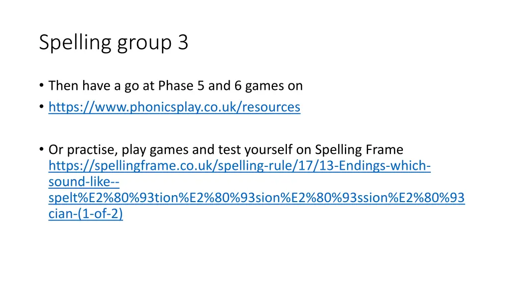 spelling group 3