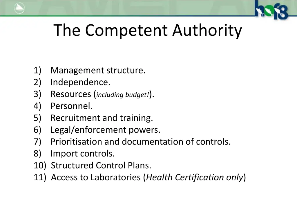 the competent authority 1