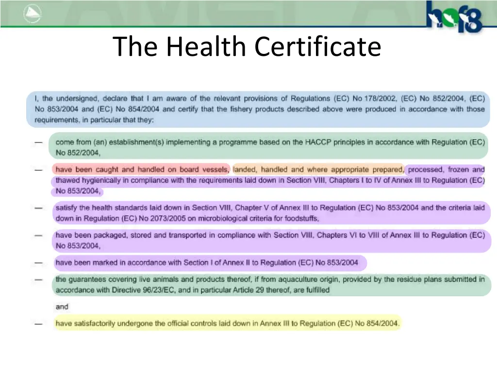 the health certificate