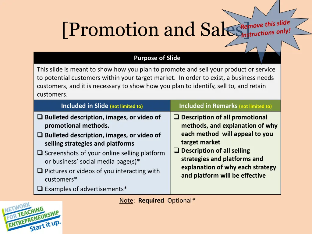 promotion and sales