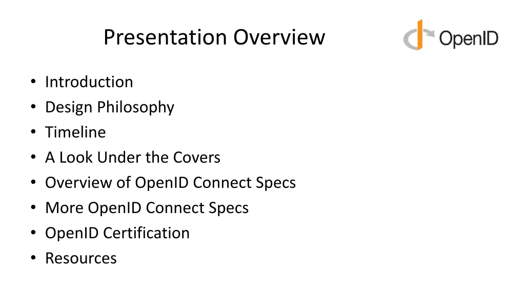 presentation overview