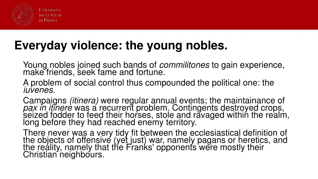 everyday violence the young nobles