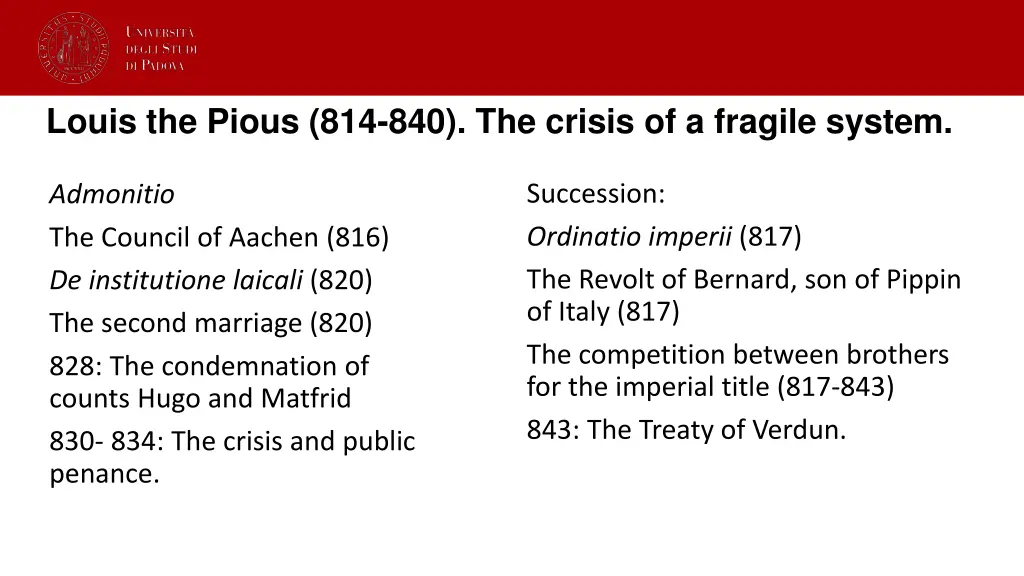 louis the pious 814 840 the crisis of a fragile