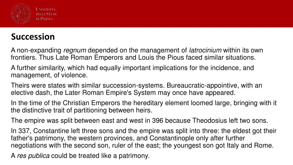 succession