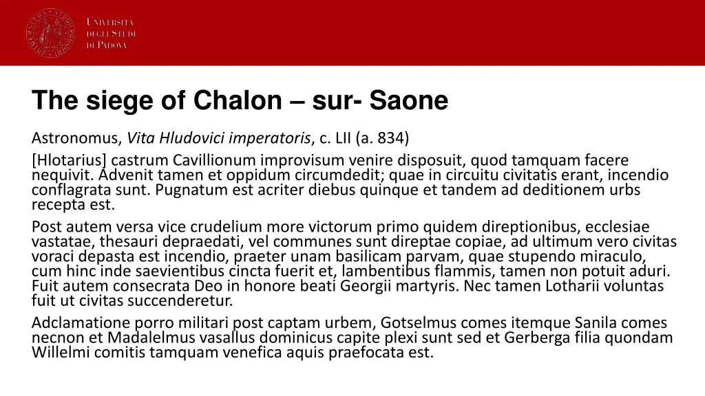 the siege of chalon sur saone 1