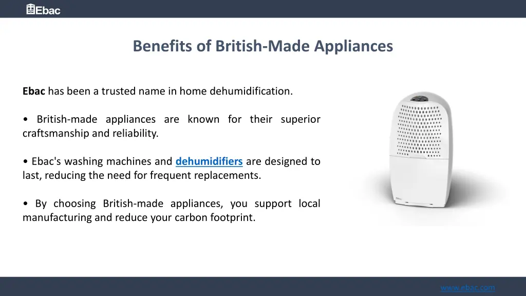 benefits of british made appliances