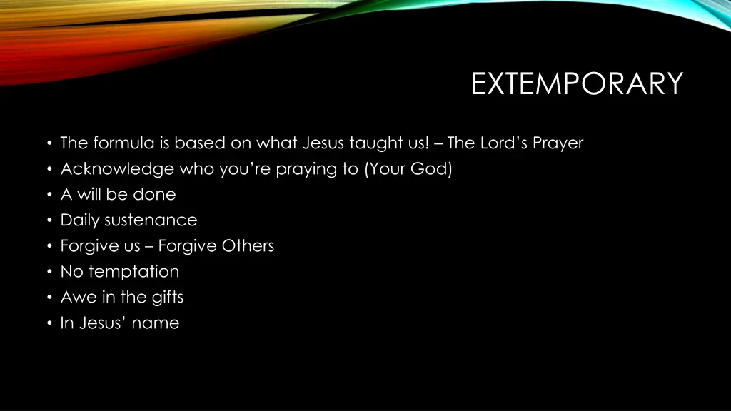 extemporary