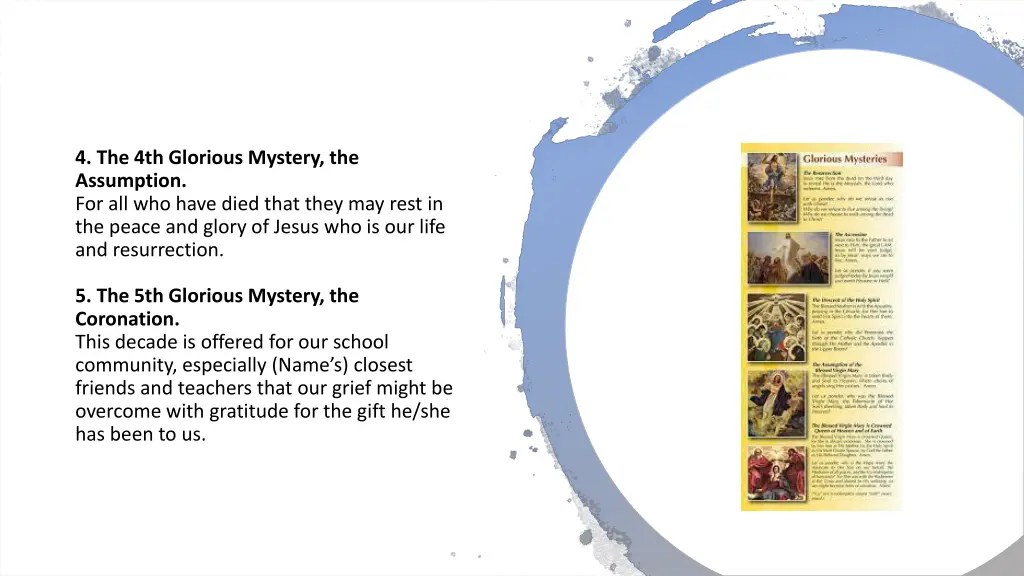 4 the 4th glorious mystery the assumption