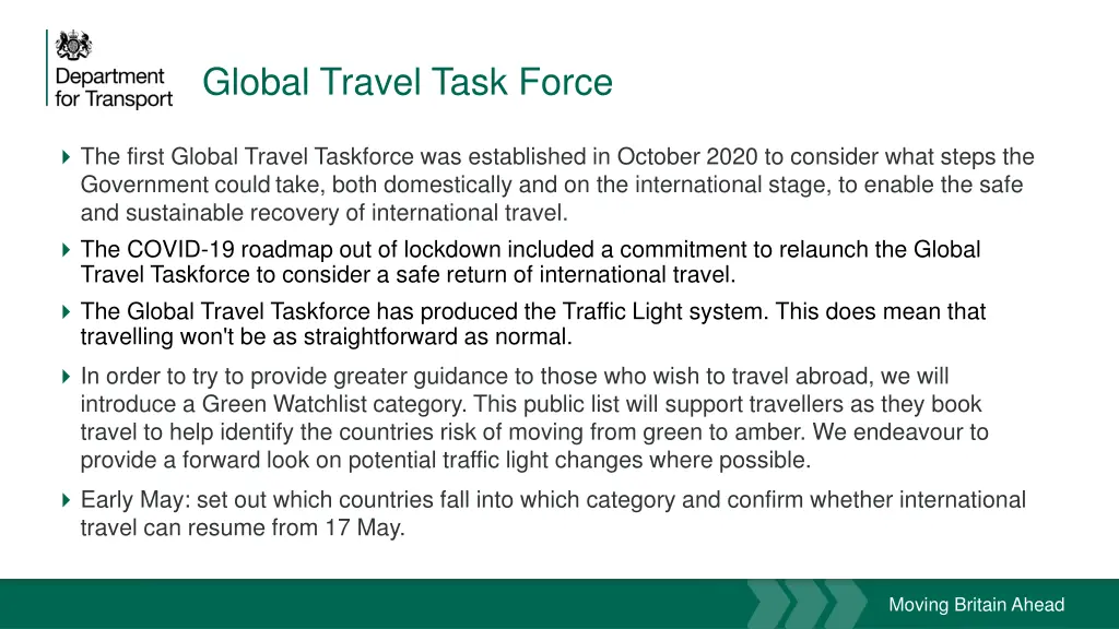 global travel task force
