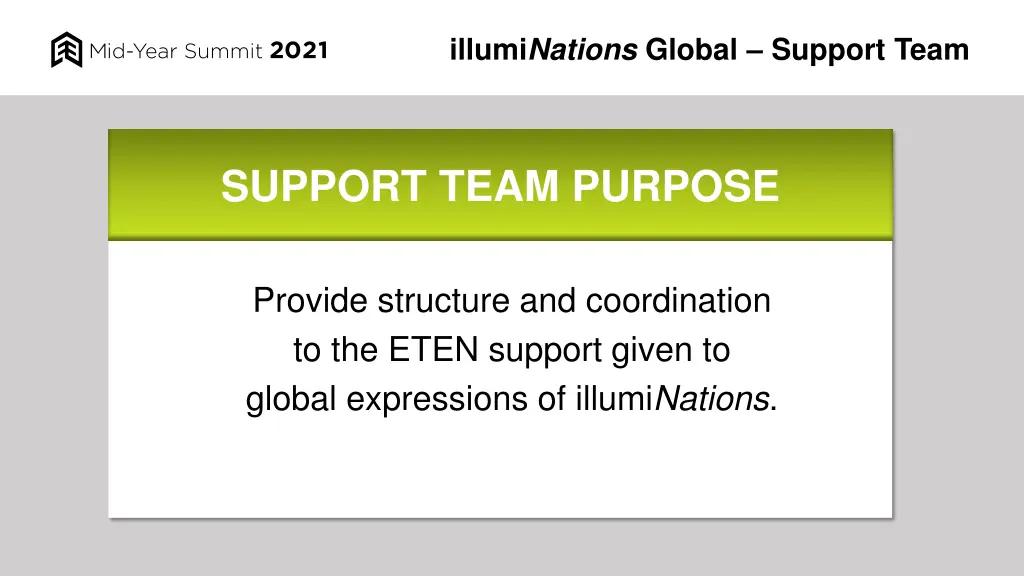 illumi nations global support team