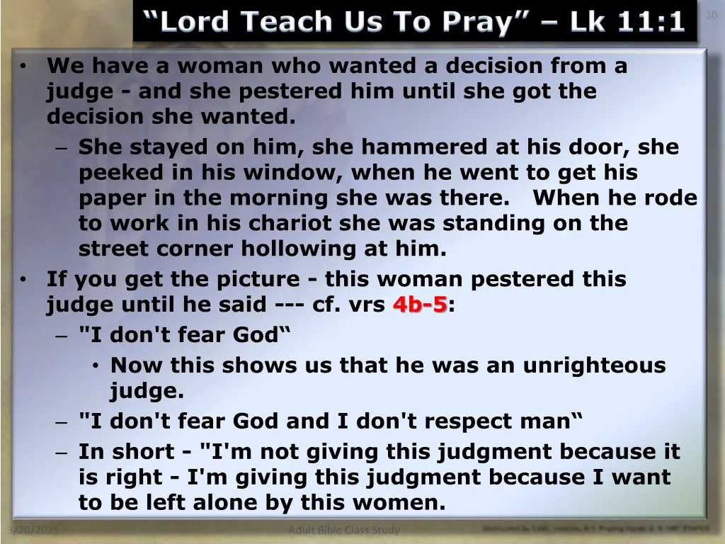 lord teach us to pray lk 11 1 2