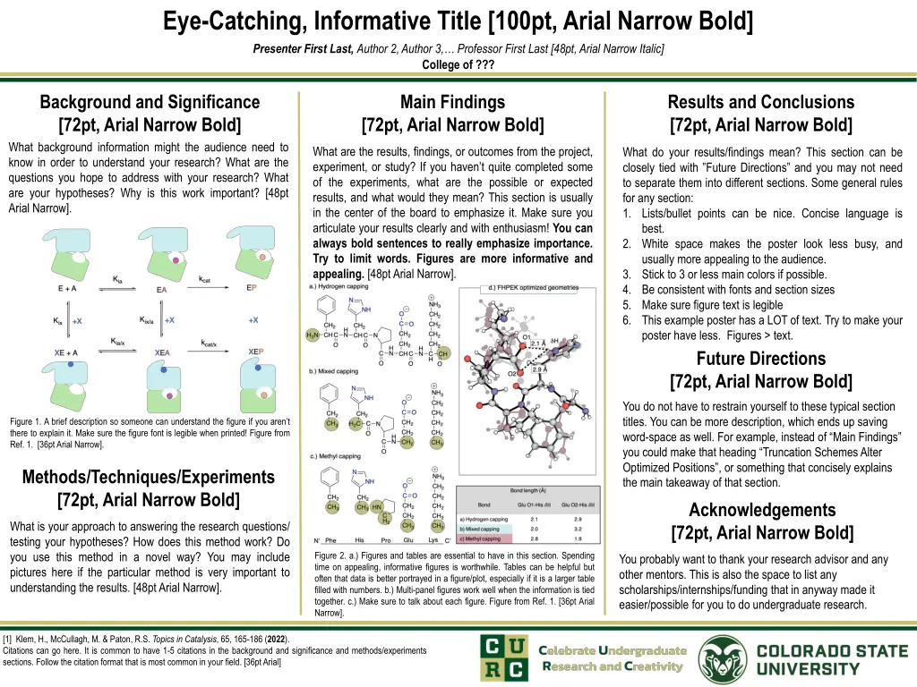 eye catching informative title 100pt arial narrow