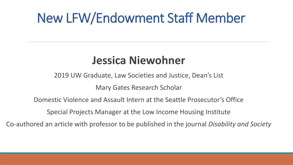 new lfw endowment staff member new lfw endowment