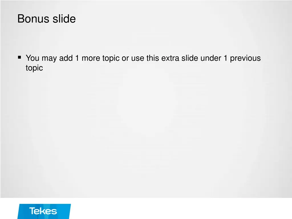 bonus slide