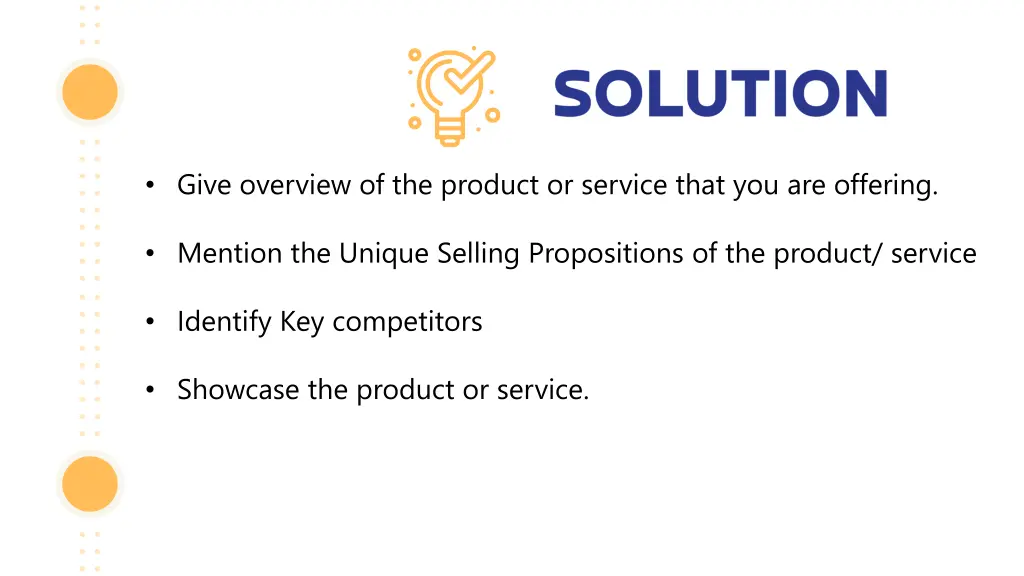 give overview of the product or service that