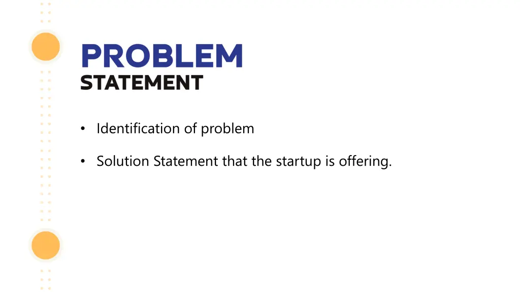 identification of problem