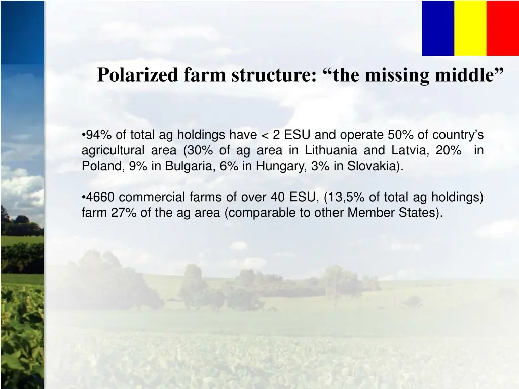 polarized farm structure the missing middle