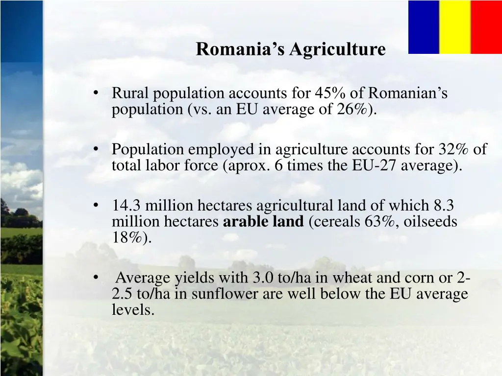 romania s agriculture