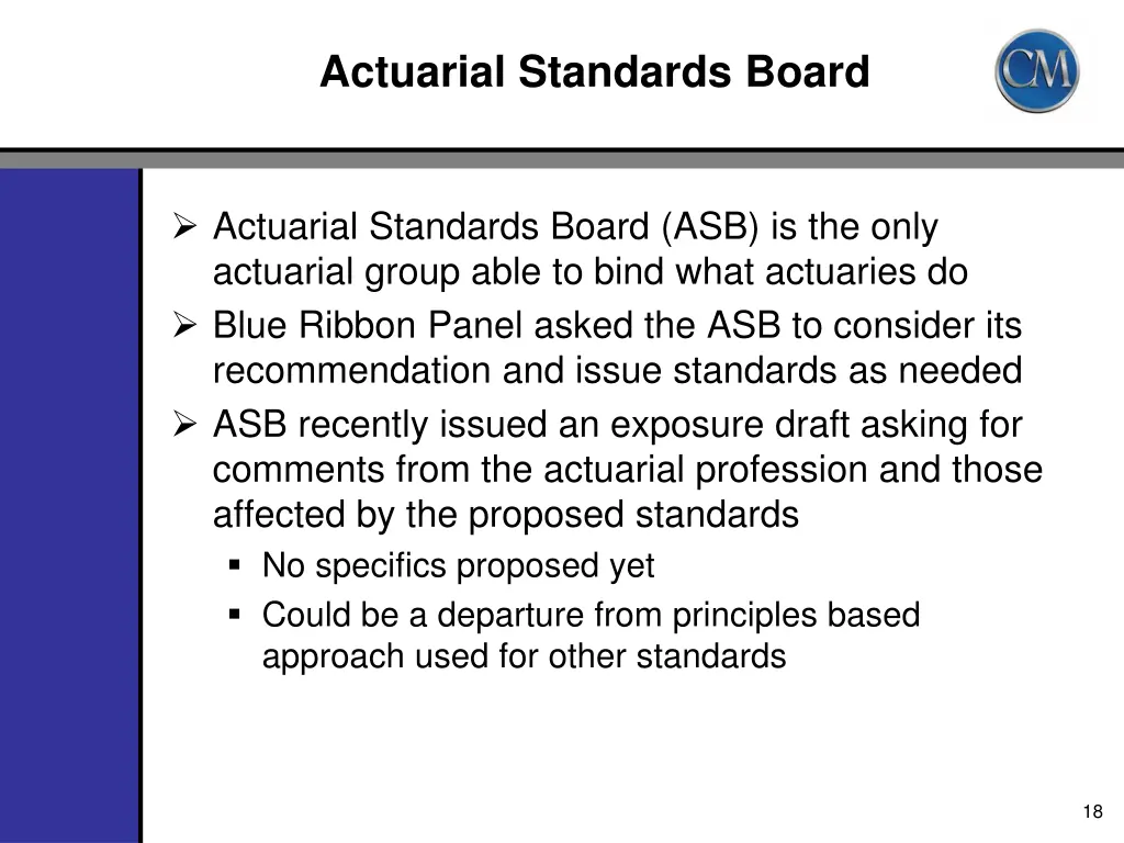 actuarial standards board