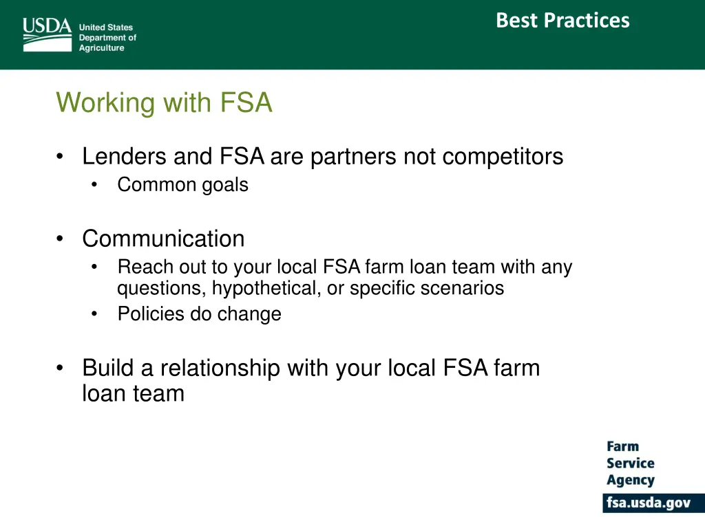 best practices