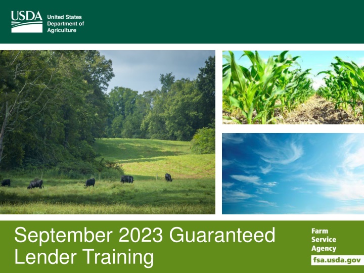 september 2023 guaranteed lender training