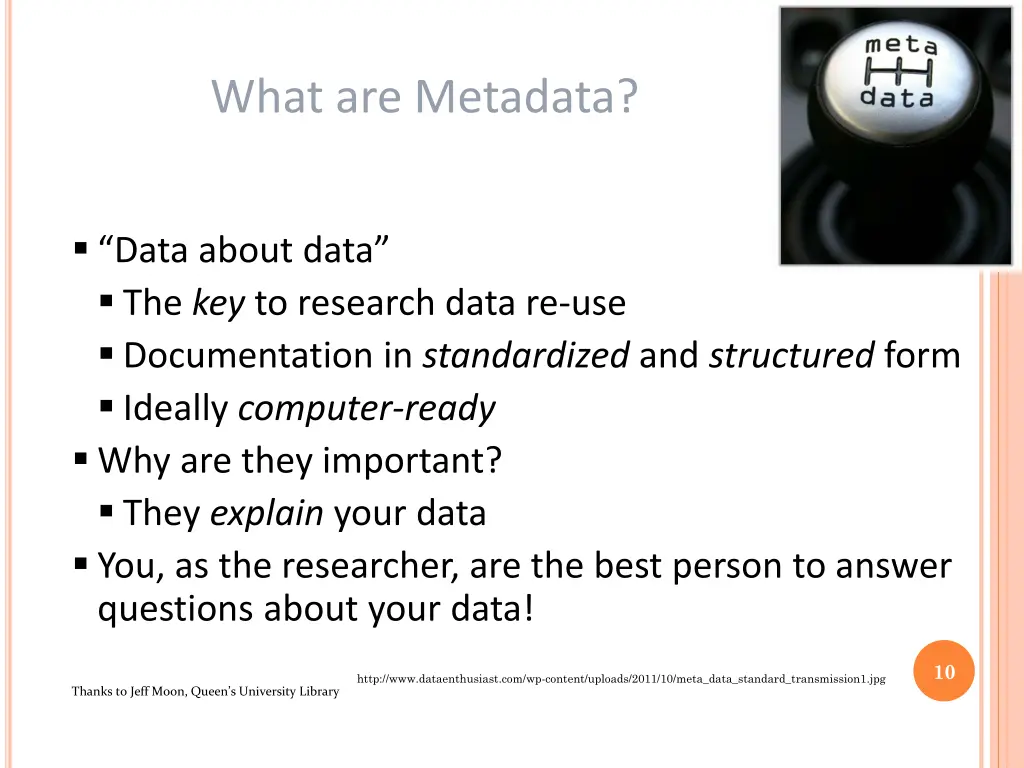 what are metadata
