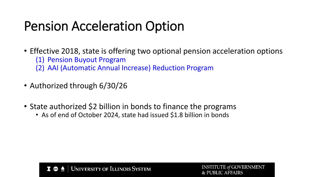 pension acceleration option pension acceleration