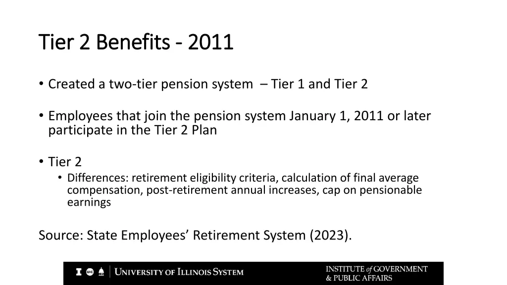 tier 2 benefits tier 2 benefits 2011