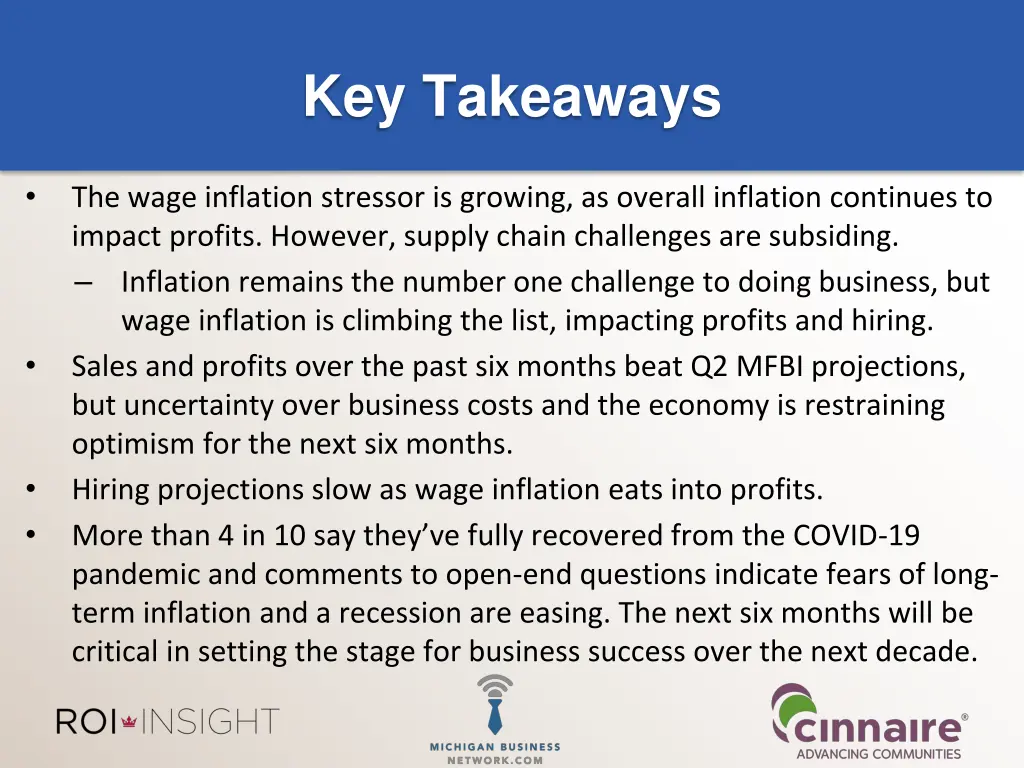 key takeaways