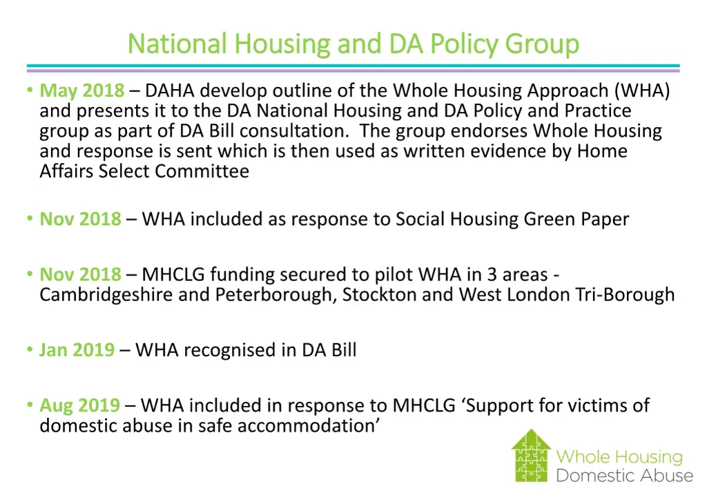 national housing and da policy group national