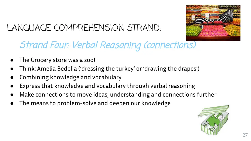 language comprehension strand strand four verbal