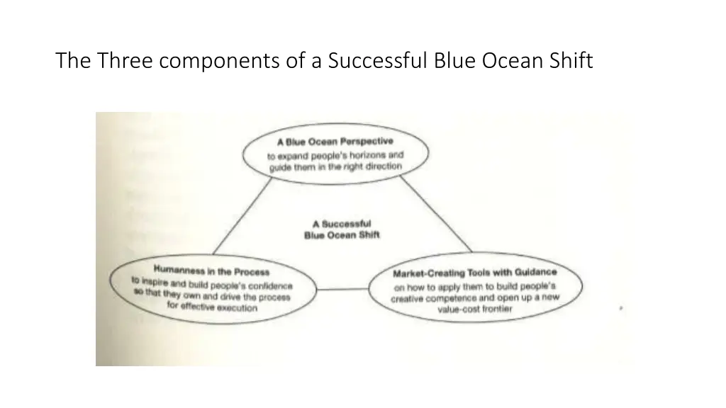 the three components of a successful blue ocean