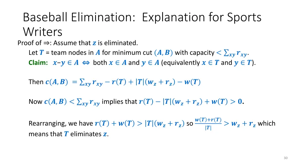 baseball elimination explanation for sports 4