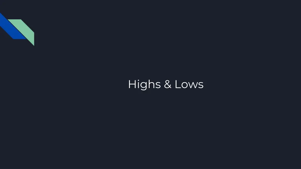 highs lows