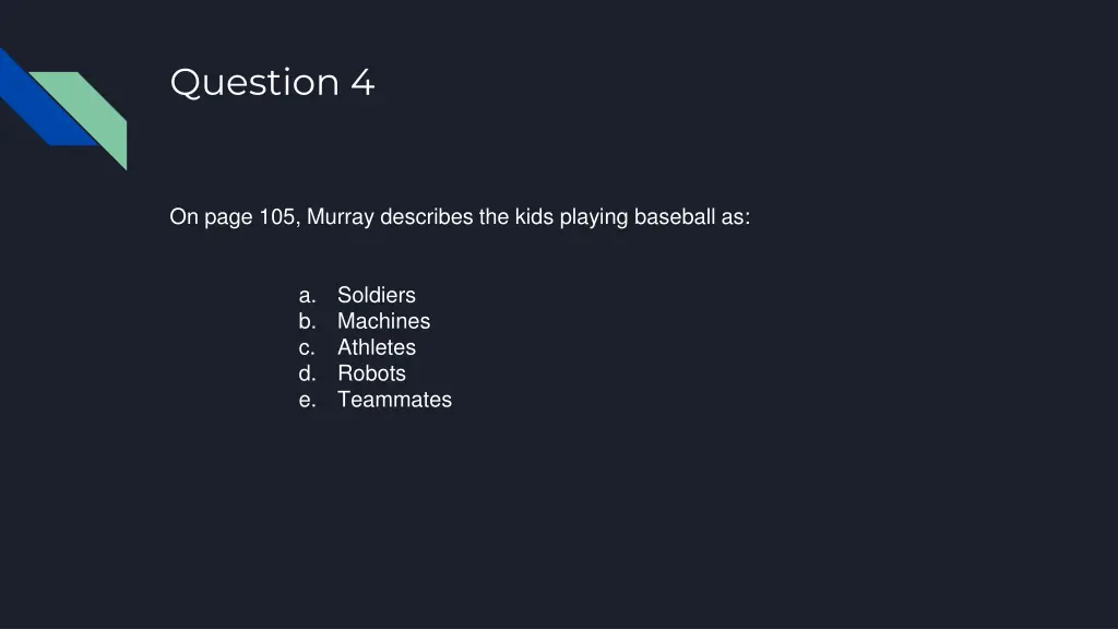 question 4