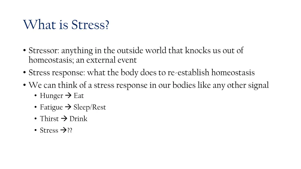 what is stress