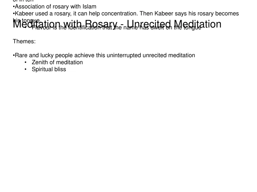 of in ten association of rosary with islam kabeer