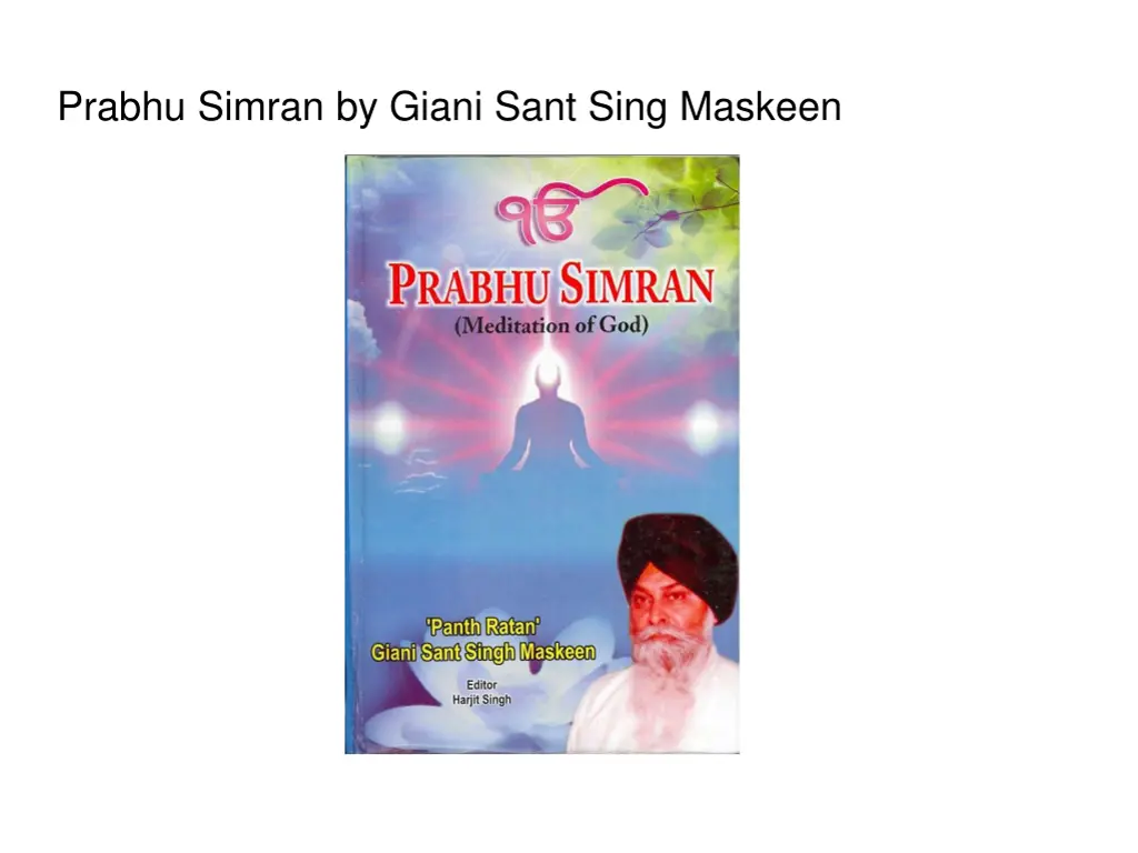 prabhu simran by giani sant sing maskeen